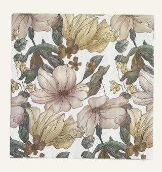 Flower Bloom middagsservetter rosa