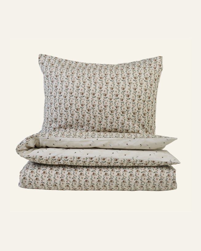 Påslakanset i percale olivgrön - 150x210 cm olivgrön - 1