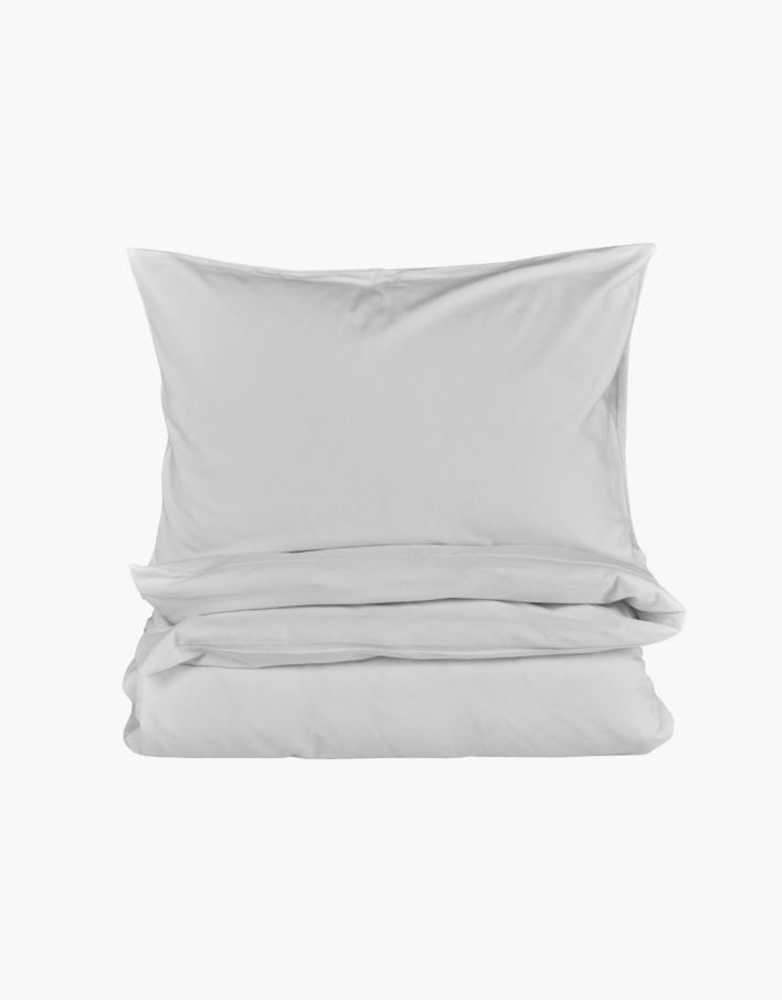 Påslakanset i garnfärgad flanell offwhite - 150x210 cm offwhite - 1