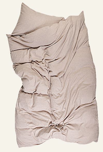 Påslakanset i garnfärgad flanell sand - 2