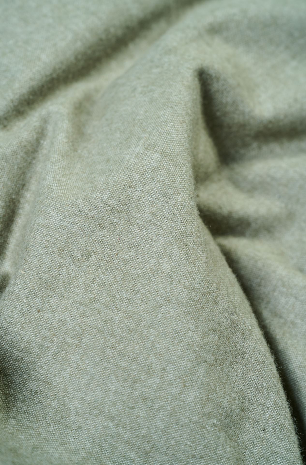Påslakanset i garnfärgad flanell olivgrön - 3
