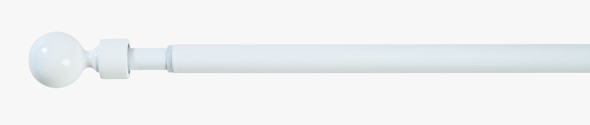 Gardinstång komplett vit - 120 vit - 1
