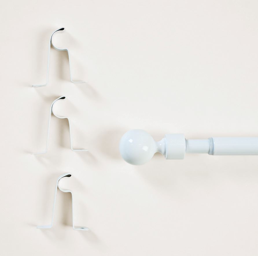 Gardinstång komplett vit - 2