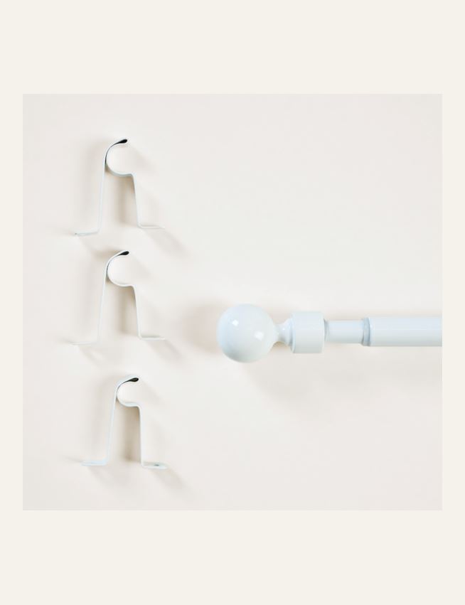 Gardinstång komplett vit - 2