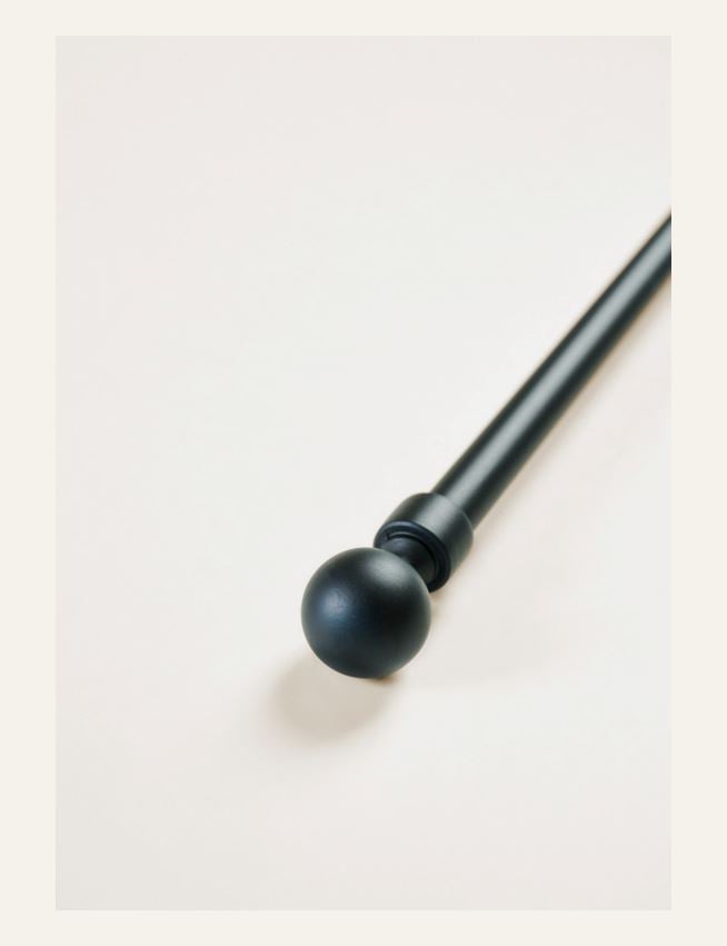 Gardinstång komplett svart - 2