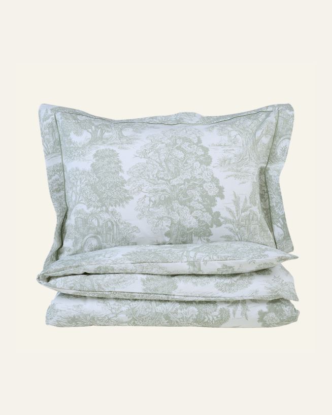 Påslakanset i percale olivgrön - 150x210 cm olivgrön - 1