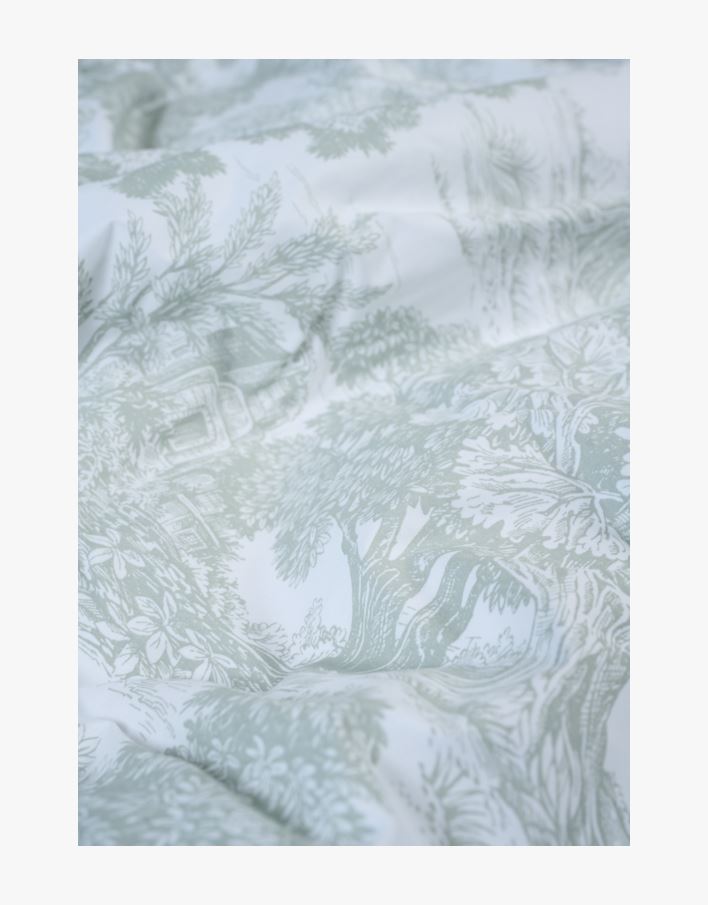Påslakanset i percale olivgrön - 150x210 cm olivgrön - 1