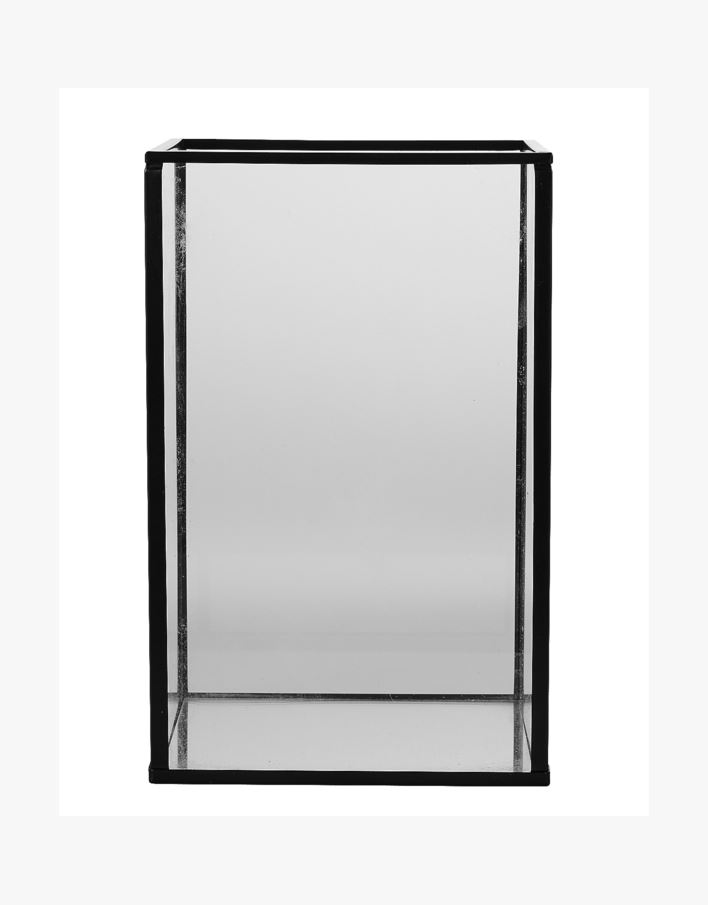 Lykta svart - 12x12x19 cm svart - 1