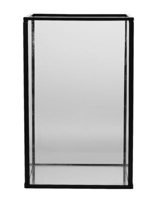 Hemtex | Glassbox Lykta Svart - 12x12x19 Cm