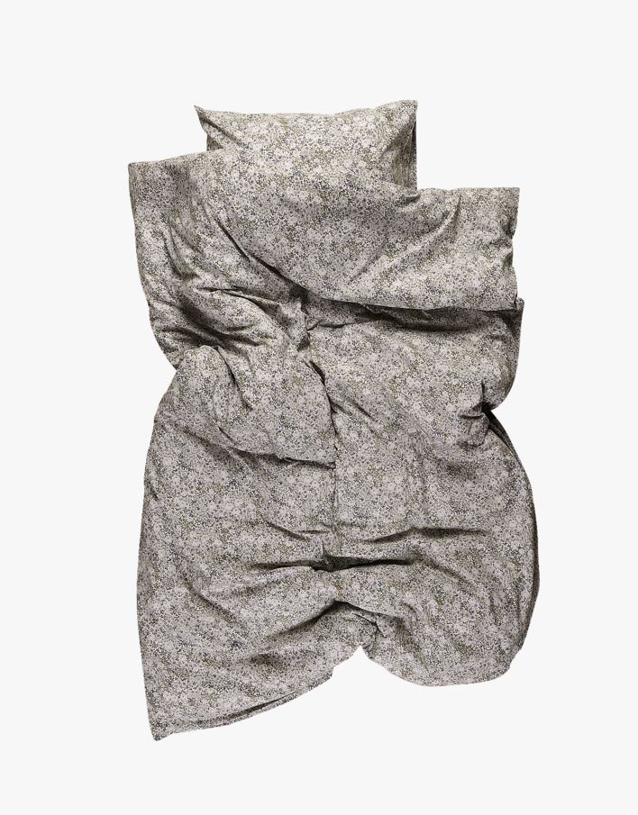 Påslakanset i percale grön - 150x210 cm grön - 1