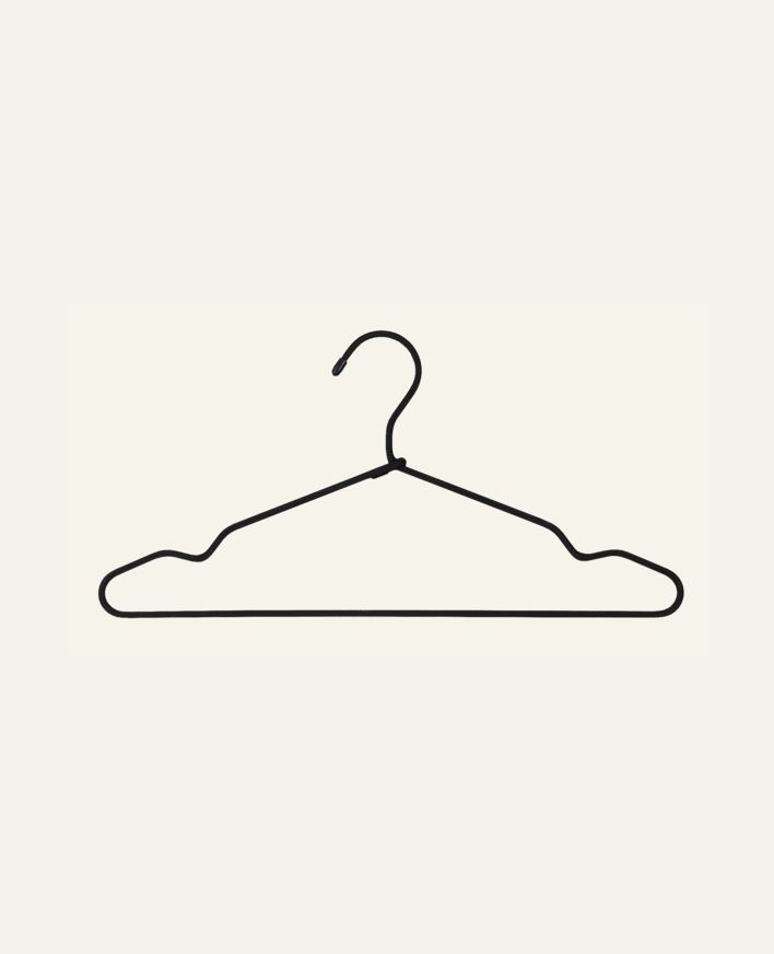 Klädhängare svart - 40x20 cm svart - 1