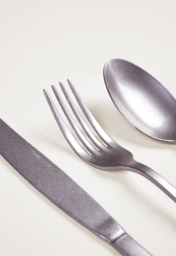 Bestick 4 delar stål - 4