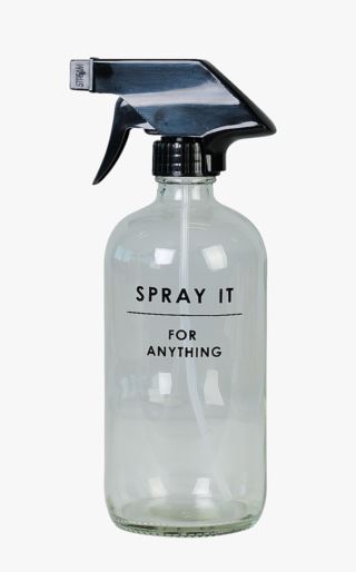 Spray dispenser transparent