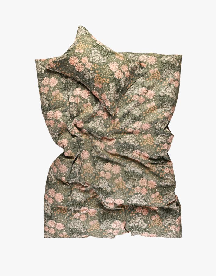 Påslakanset i satin multi - 150x210 cm multi - 1