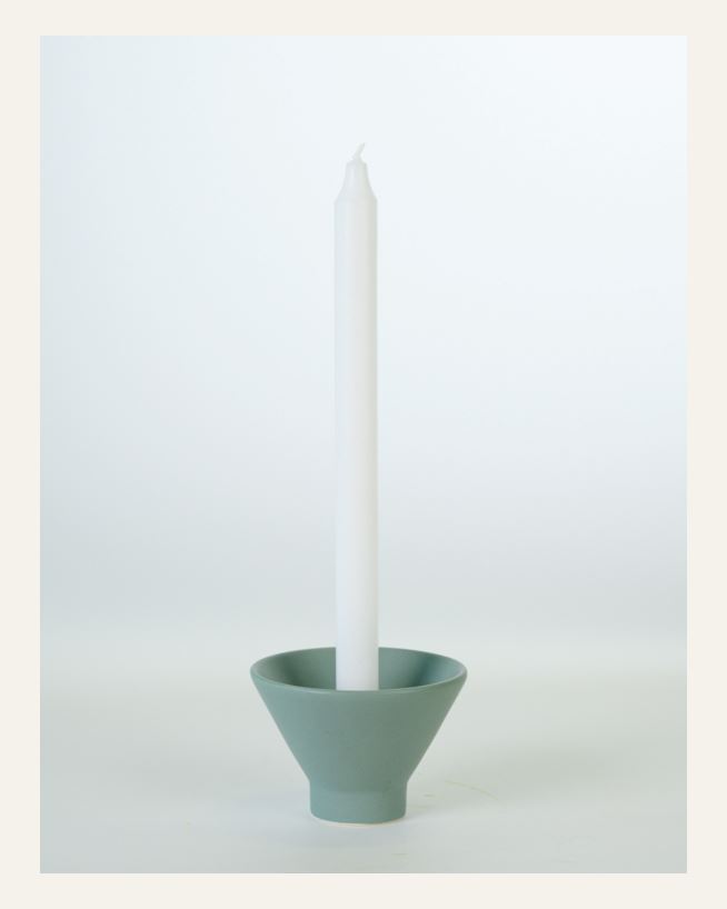 Ljusstake isblå - 10,5x10,5x7 cm isblå - 1