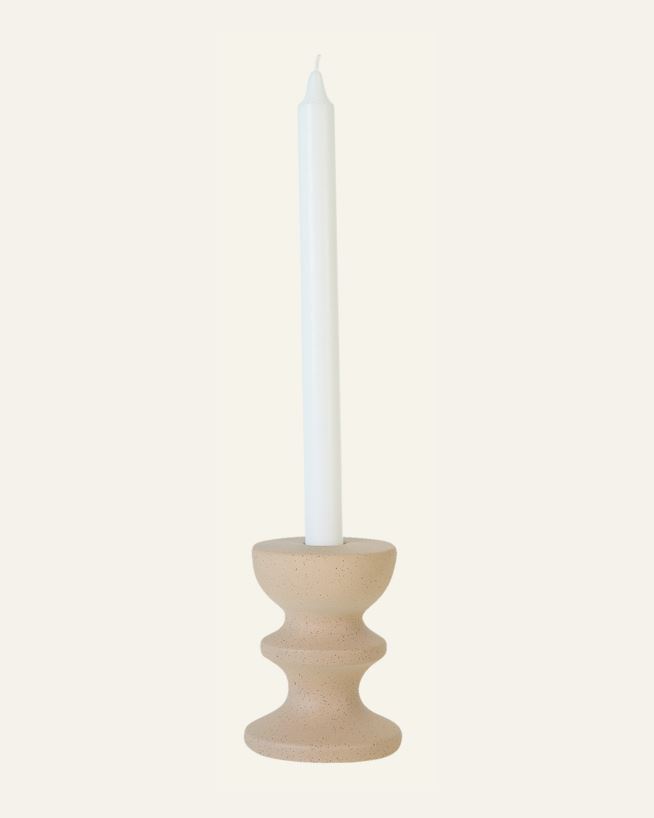 Ljusstake beige - 8x8x10 cm beige - 1