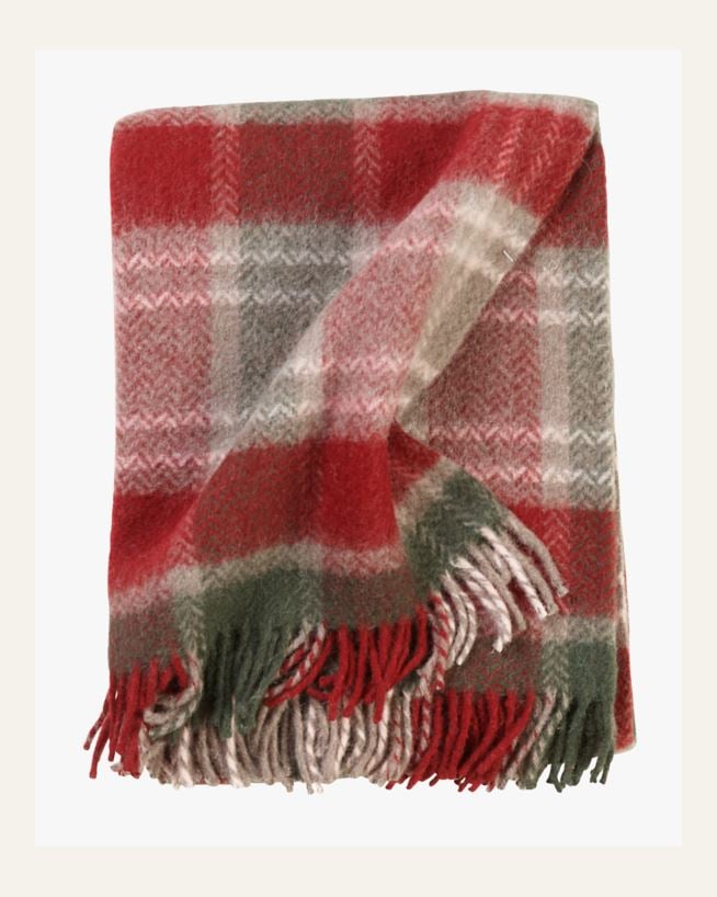 Ullpläd multi/röd - 130x170 cm multi/röd - 1