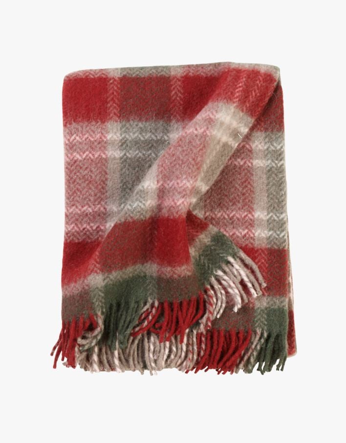 Ullpläd multi/röd - 130x170 cm multi/röd - 1