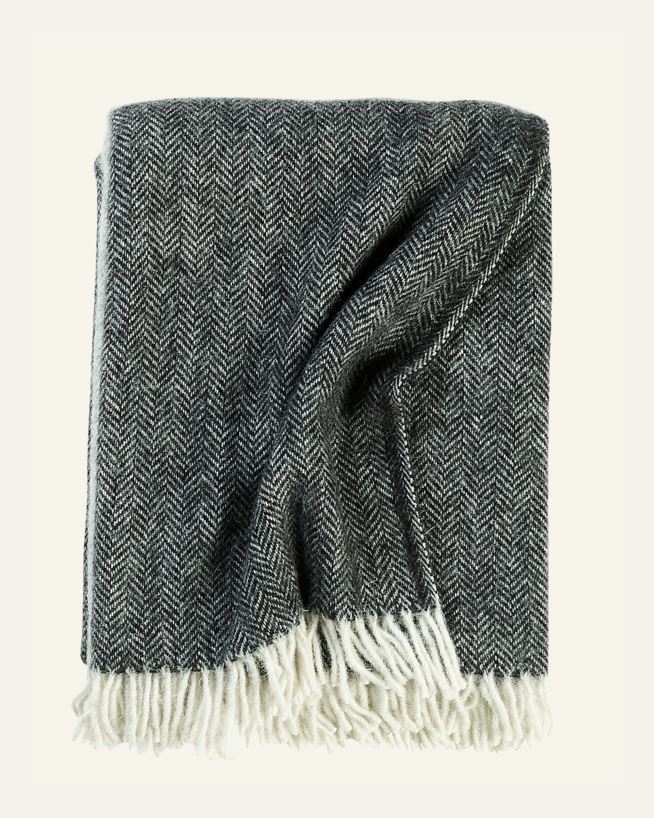 Ullpläd multi/svart - 130x170 cm multi/svart - 1