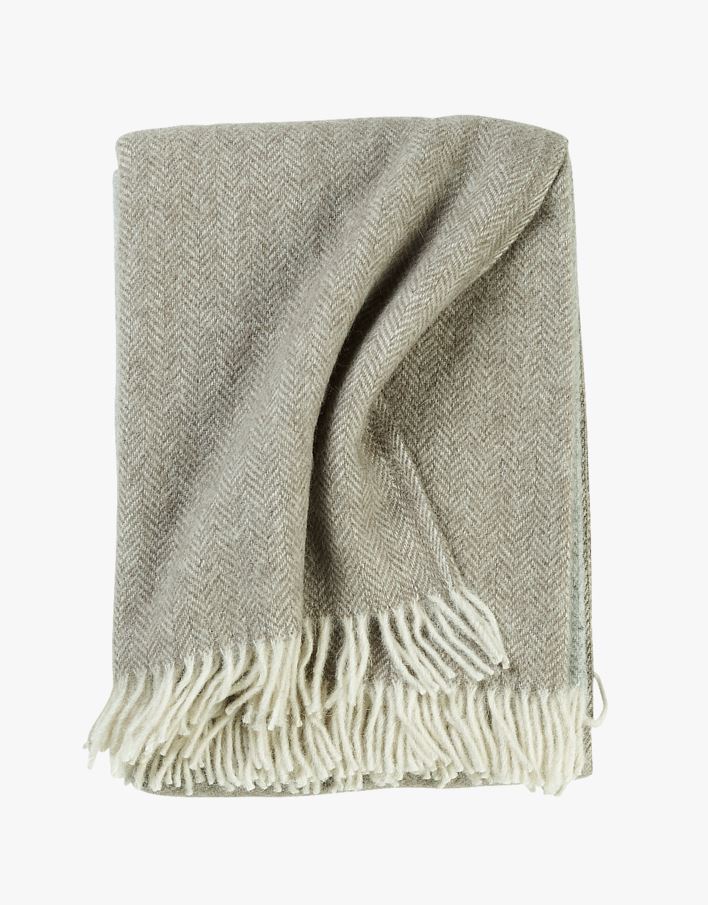 Ullpläd multi/grå - 130x170 cm multi/grå - 1