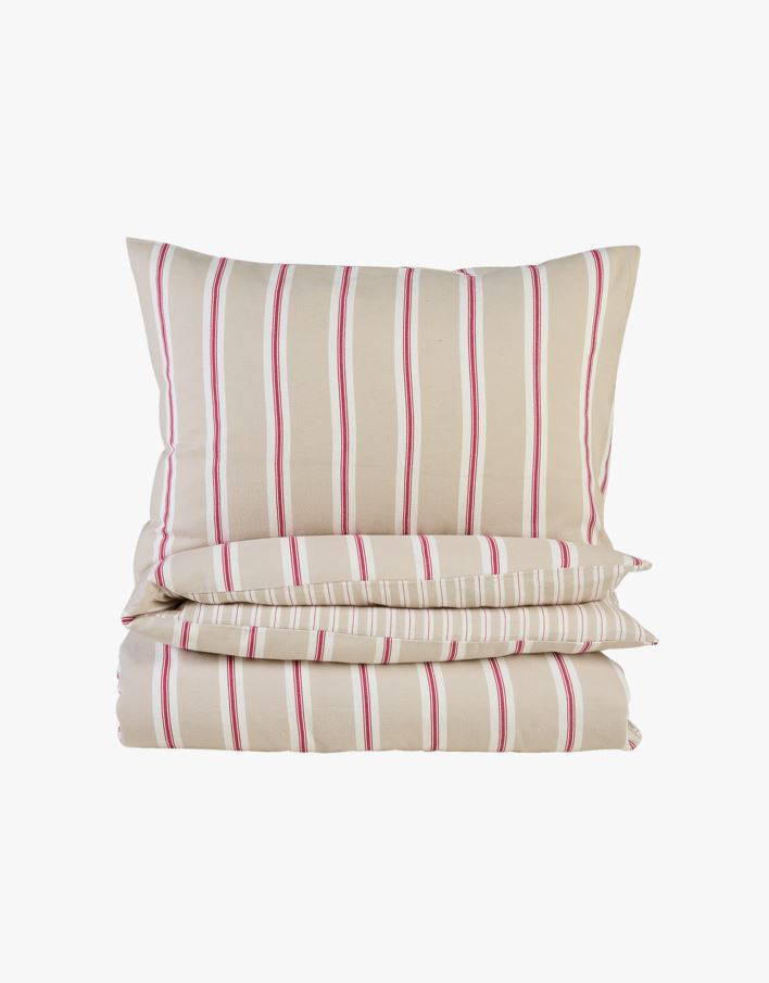 Påslakanset i flanell röd - 150x210 cm röd - 1