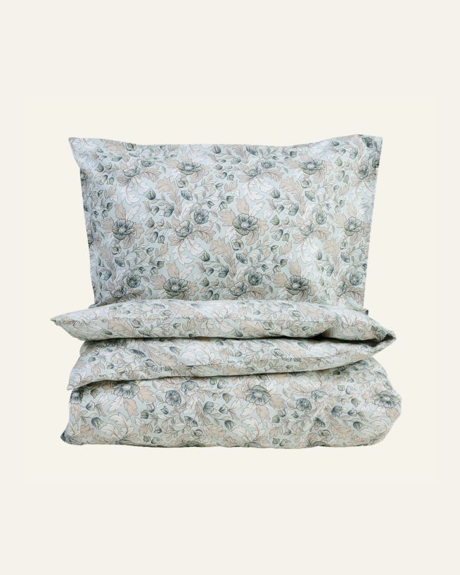 Påslakanset i bomull multi/blå - 150x210 cm multi/blå - 1
