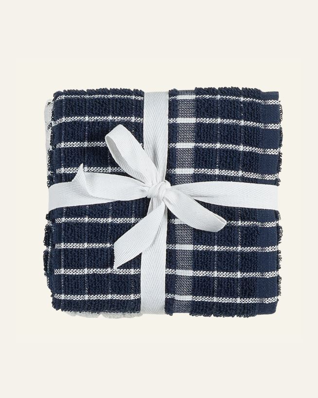 2-pack kökshanddukar blå - 50x70 cm blå - 1