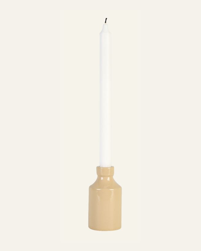 Ljusstake beige - 6,6x6,6x12 cm beige - 1