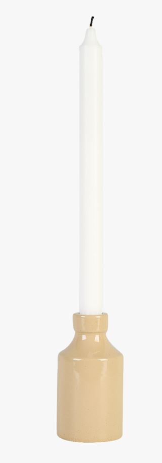 Hemtex | Edda Ljusstake Beige - 6,6x6,6x12 Cm