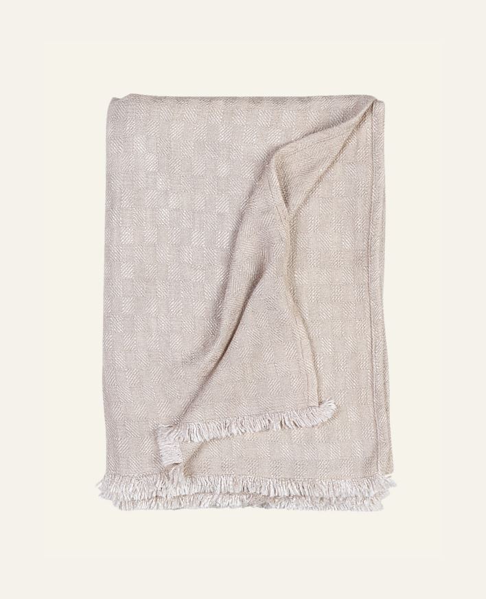 Pläd natur - 130x200 cm natur - 1