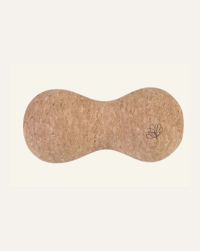 Dubbel massageboll natur - 7x15 cm natur - 1