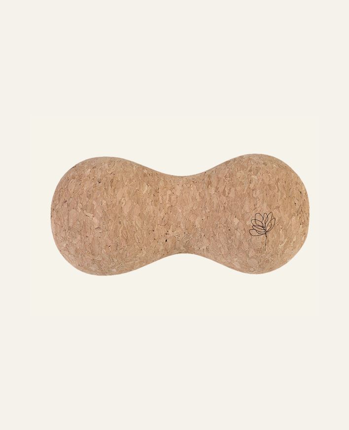 Dubbel massageboll natur - 7x15 cm natur - 1