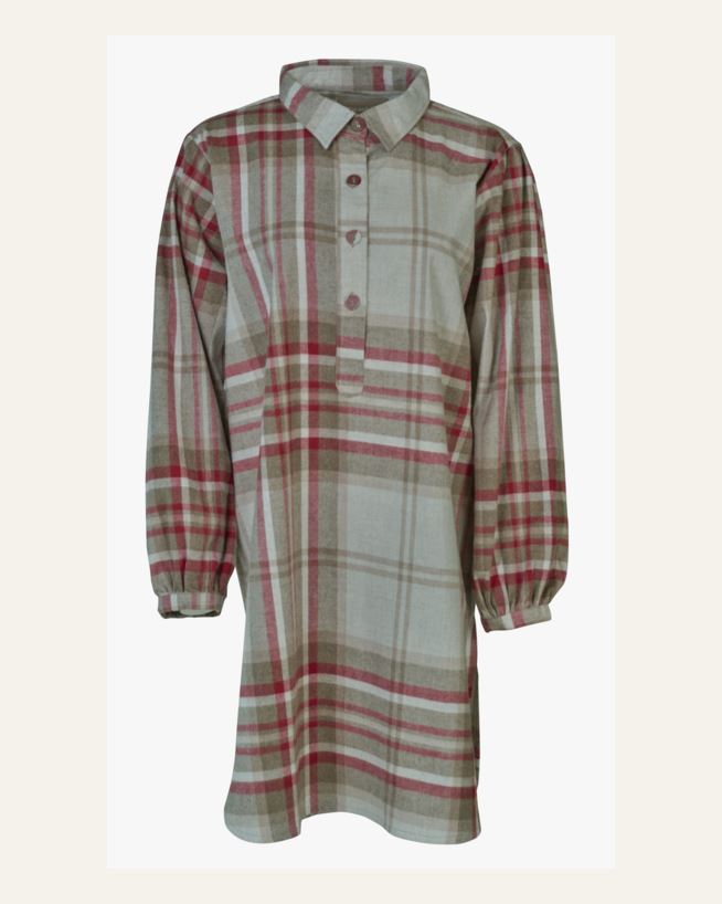 Nattskjorta röd - L/XL röd - 1