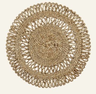 Jute Flower bordstablett natur