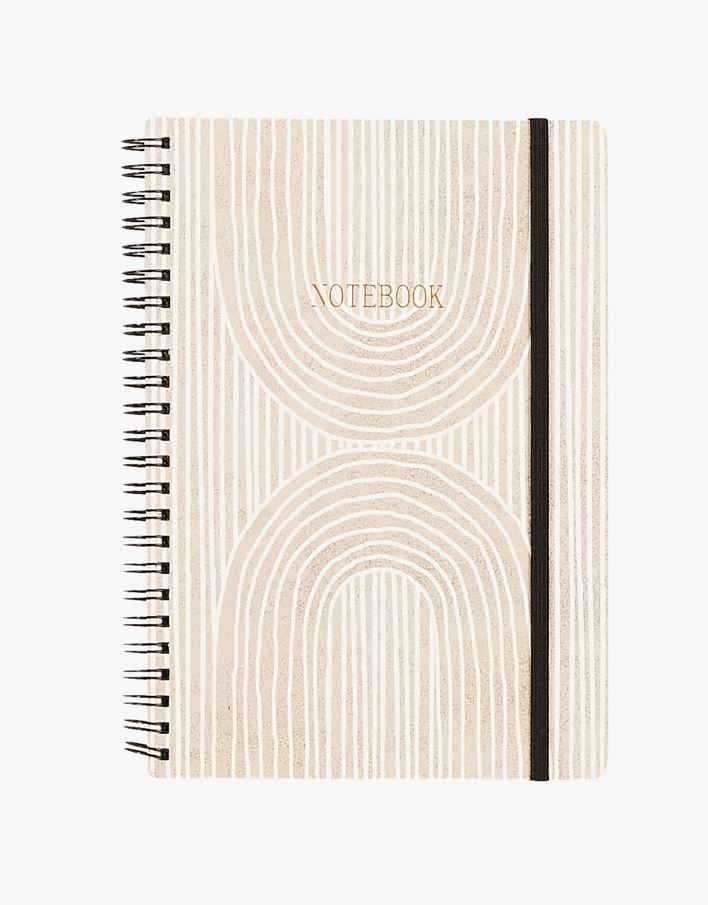 Anteckningsblock beige - 14,8x21x1 cm beige - 1