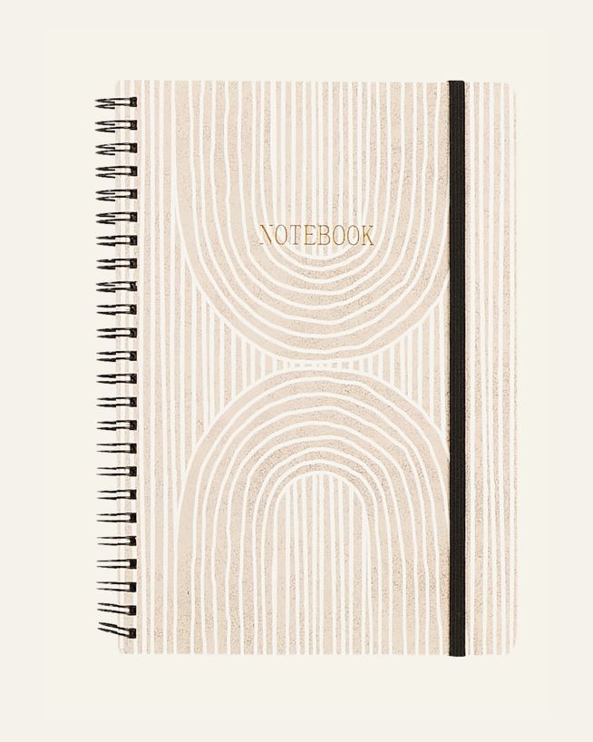 Anteckningsblock beige - 14,8x21x1 cm beige - 1