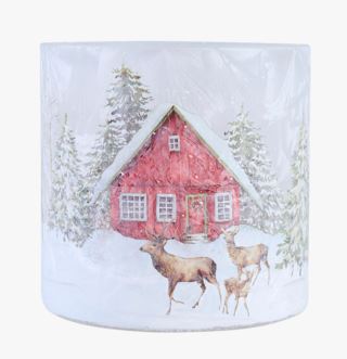 Red house värmeljushållare multi/röd