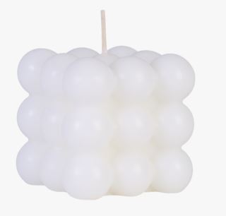 Moments | Bubble Square Prydnadsljus Vit 6,2x6,2x5,8 Cm