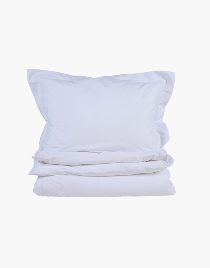 Påslakanset i percale vit - 150x210 cm vit - 1