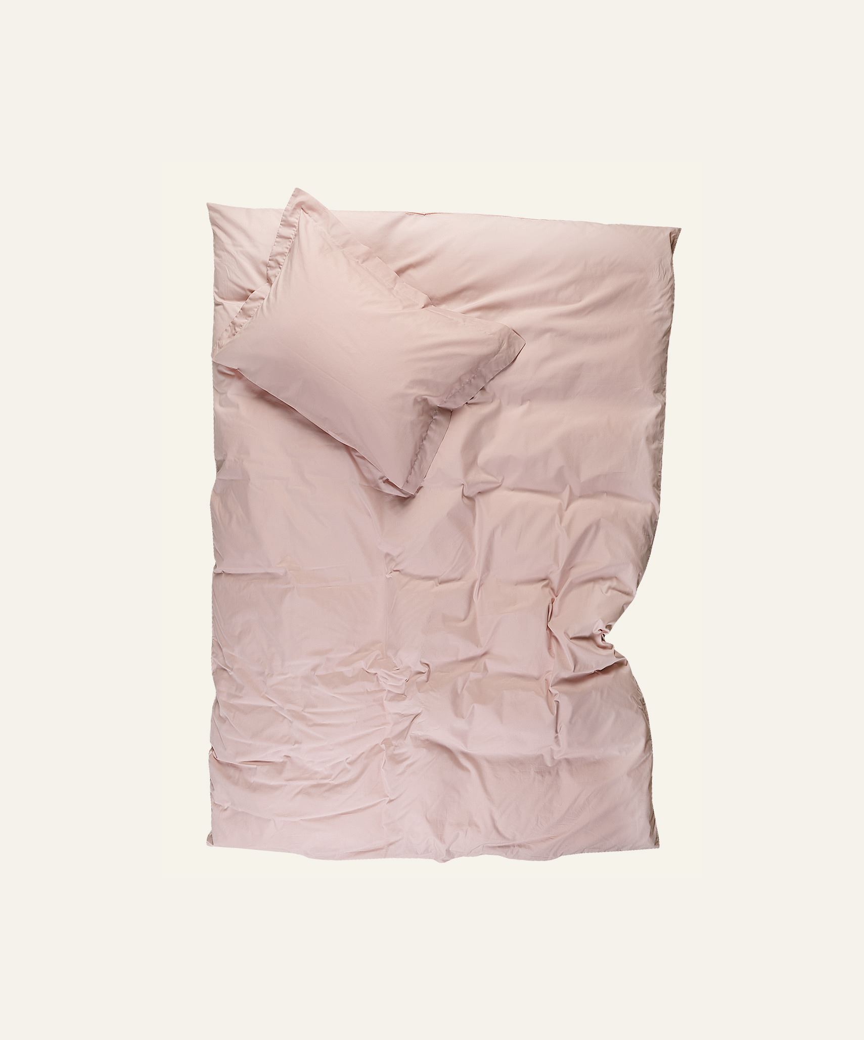 Påslakanset i percale puderrosa - 2