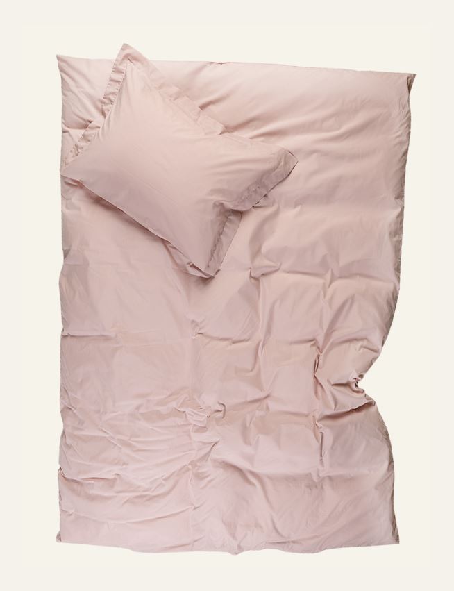 Påslakanset i percale puderrosa - 2