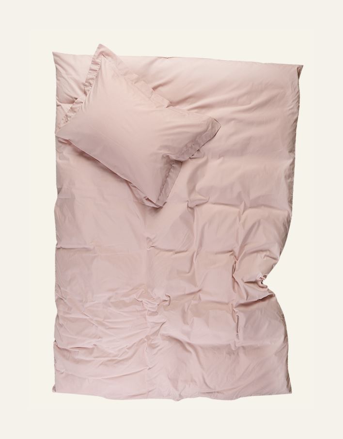 Påslakanset i percale puderrosa - 2