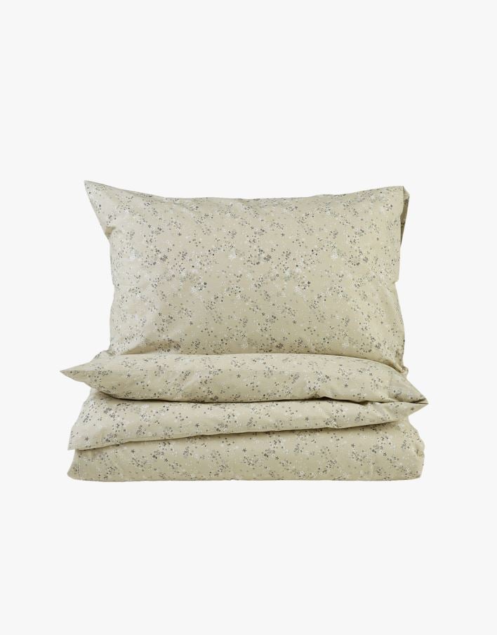 Påslakanset i bomull lindblomsgrön - 150x210+50x60 cm lindblomsgrön - 1