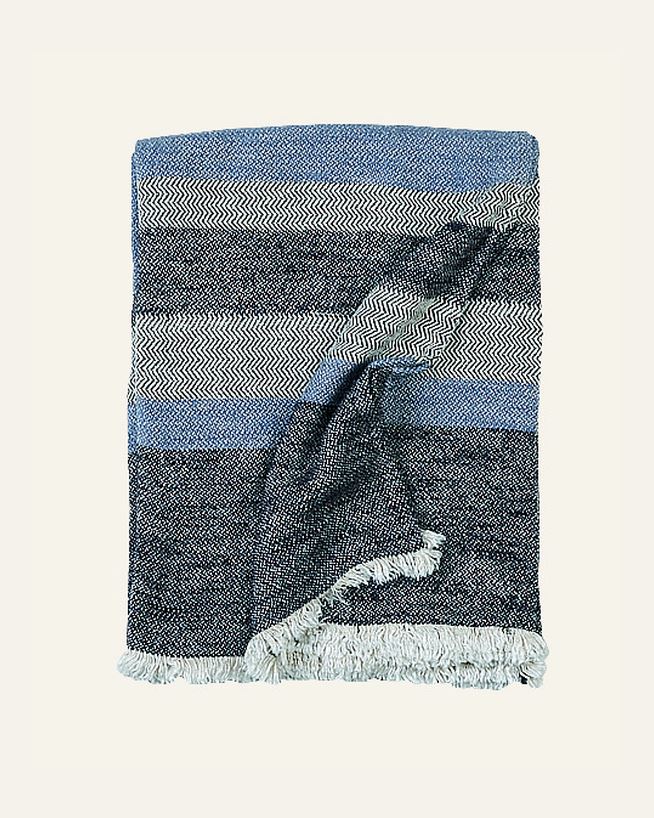 Pläd multi/blå - 130x170 cm multi/blå - 1