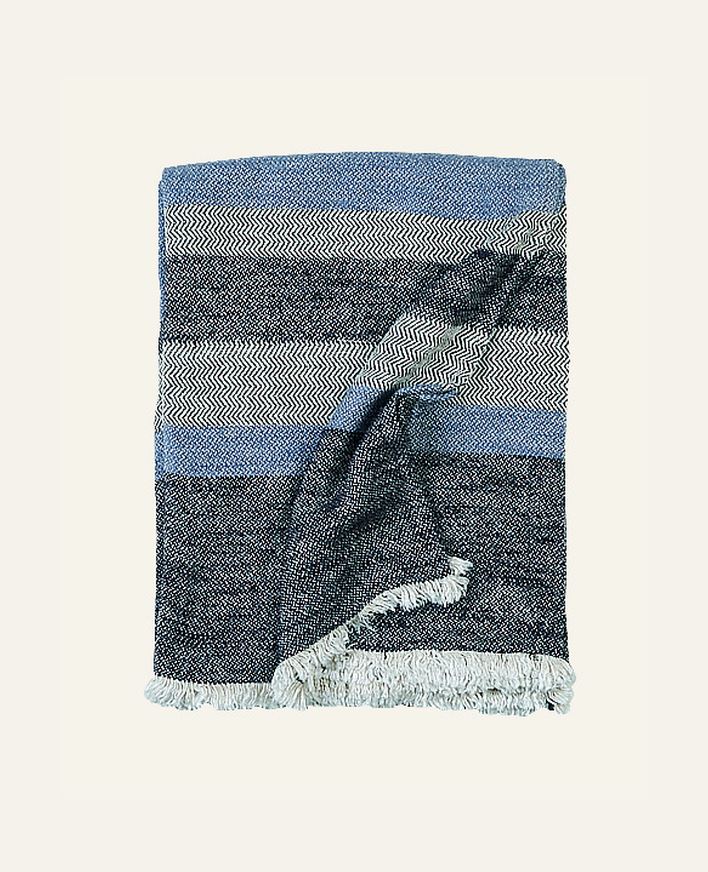 Pläd multi/blå - 130x170 cm multi/blå - 1