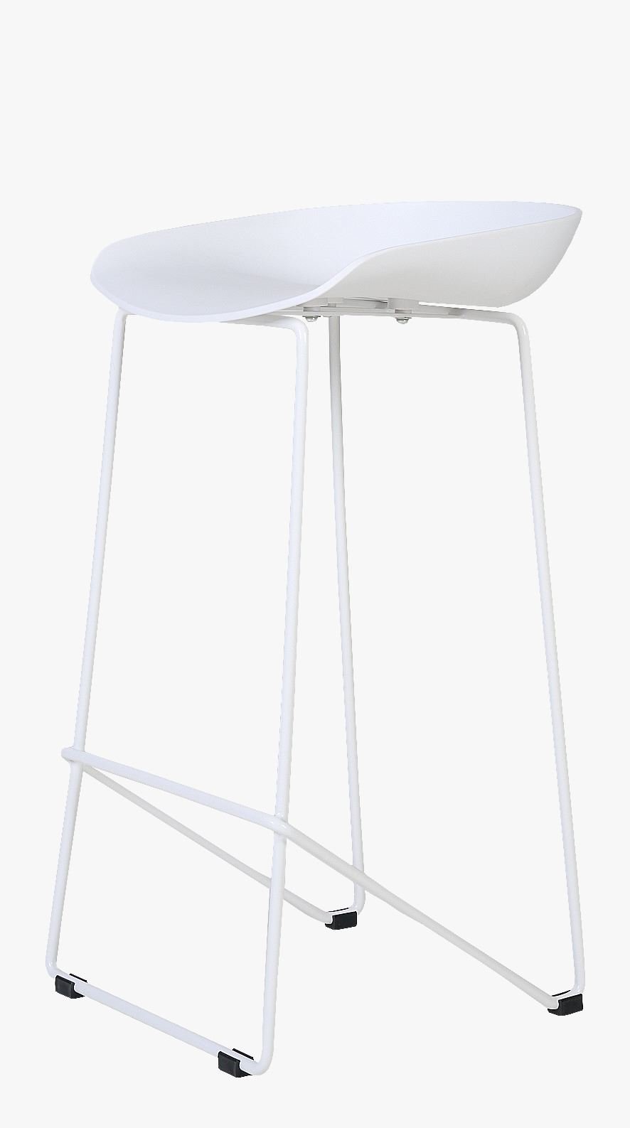 Barstol vit - 44x43x79 cm vit - 1