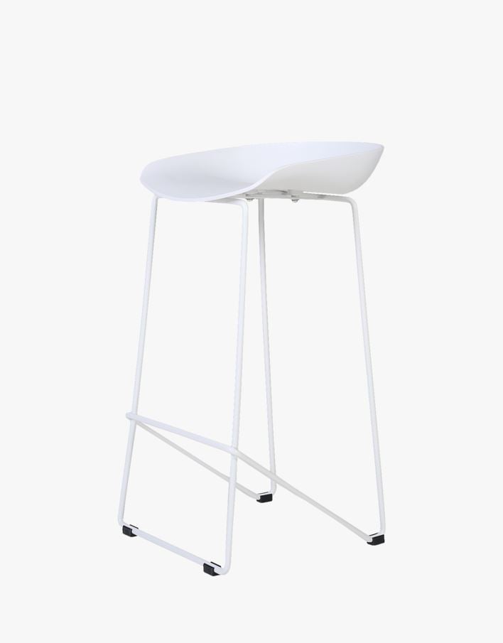 Barstol vit - 44x43x79 cm vit - 1