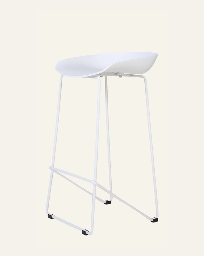 Barstol vit - 44x43x79 cm vit - 1