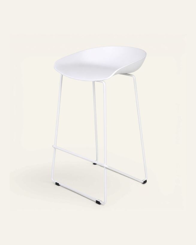 Barstol vit - 44x43x79 cm vit - 1