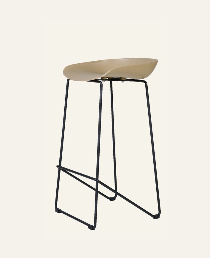 Barstol beige - 44x43x79 cm beige - 1